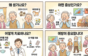 [만화로 보는 시니어 뉴스] 알레르기 비염, 마스크·손씻기로 관리하세요