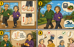 [만화로 보는 시니어 뉴스] 하지정맥류 예방·관리법