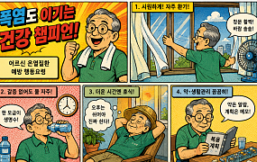 [만화로 보는 시니어 뉴스] 어르신 온열질환 막는 6가지 실천법