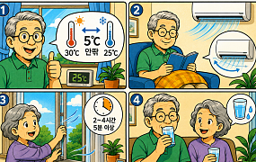 [만화로 보는 시니어 뉴스] 냉방병 예방 수칙 꼭 지키세요