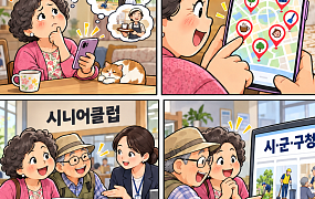 [만화로 보는 시니어 뉴스] 노인일자리 어디서 찾을까? 알아두면 좋은 5곳