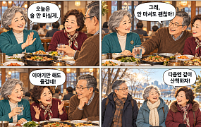 [만화로 보는 시니어 뉴스] 연말 술자리의 배려 “안 마셔도 괜찮아”
