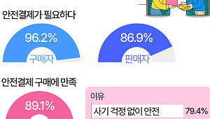 중고거래 판매자·구매자 모두 "안전결제 필요" [데이터클립]