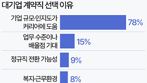 "중소기업 정규직보다 대기업 계약직 갈래요" [데이터클립]