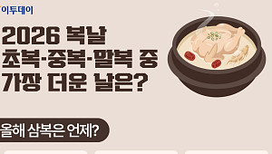 2026 복날…초복·중복·말복 중 가장 더운 날은? [그래픽 스토리]