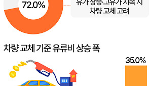 차량 교체 고민하게 하는 유류비…"20% 이상 오르면 바꾼다" [데이터클립]