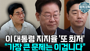이 대통령 지지율 '역대 최저 위기⋯"부동산 정책 효과 없다" [정치대학]