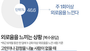 "속마음 털어놓을 사람이 없다" 외로움 느끼는 1인 가구 [데이터클립]