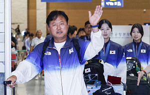 '올림픽 양궁 전 종목 석권' 금의환향하는 양궁 국가대표팀 [포토]