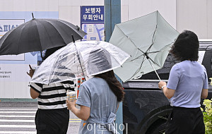 전국 돌풍·천둥 동반 많은 비... '바람아 멈추어다오' [포토]