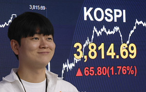 3800선 돌파.. 최고치 랠리 이어가는 코스피 [포토]