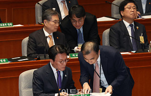 예결위, 728조 내년 예산안 종합질의...'자료는 꼼꼼하게' [포토]