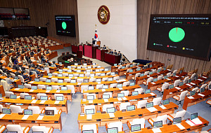 ‘내란재판부 설치법’ 국회 본회의 통과…국민의힘은 불참 [포토]