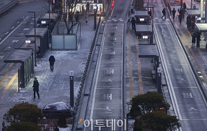 서울 시내버스 파업에 '시민들 발 동동' [포토로그]