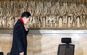 장동혁 국민의힘 대표, 단식으로 가는 길 [포토]