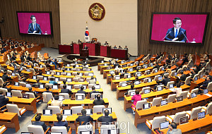 한병도 더불어민주당 원내대표, 교섭단체 대표연설 [포토]