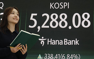 코스피 하루만에 약 7% 급등... 5280선 상승 마감 [포토로그]