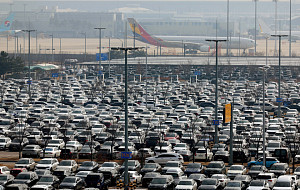 설 연휴, 인천공항 주차장 만차 [포토로그]