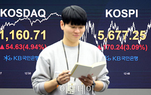 설 연휴 끝, 코스피 사상 첫 5600선 '돌파' [포토로그]