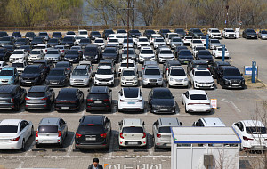 차량5부제 첫날, 국회 주차장은? [포토]