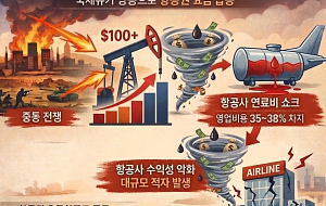 중동 전쟁에 기름값 폭등⋯비행기값까지 치솟는다 [인포그래픽]