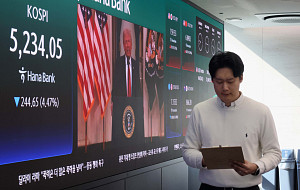 트럼프 발언에 코스피-코스닥 급락 [포토로그]