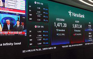 미-이란 휴전 소식에 코스피 5800대…환율 33.6원 급락 [포토로그]