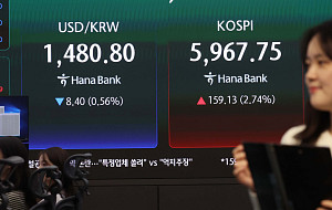 미-이란 협상 기대감...코스피 장중 한때 6000선 재돌파 [포토로그]