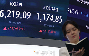 코스피 6210선...코스닥도 상승 마감 [포토]