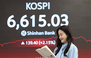 코스피 6600선 최고치 돌파...국내 증시 시총도 6000조 넘어 [포토]