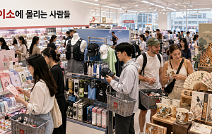 다이소에 몰리는 사람들