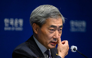 신현송 한은 총재, 통화정책방향 기자간담회 [포토]