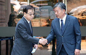 '서해 피격 은폐' 서훈·김홍희 항소심 무죄 판결 후 유족 반발 [포토]