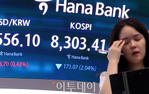 코스피 하락·코스닥 상승, 환율은 1550원 돌파 [포토]