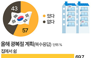 광복절 연휴 계획은? …10명 중 6명 "집에서 쉰다" [데이터클립]