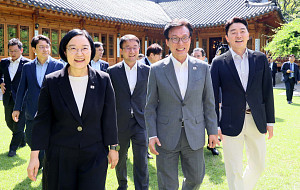 김민석 대표 취임 후 첫 고위당정협의회 [포토]