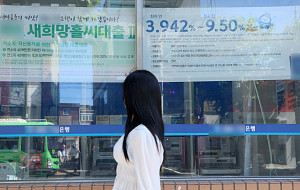 가계부채비율 10년만에 최저 [포토]