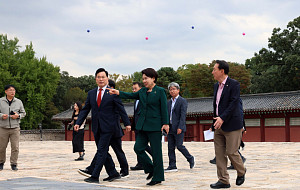 국민의힘 문체위, 종묘-세운4구역 현장시찰 [포토]