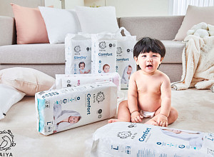 기저귀 브랜드 카이야 심형탁 아들 심하루, 모델 발탁