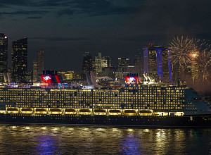 디즈니 크루즈 어드벤처호 싱가포르 입성, 로다주 참여 명명식 개최