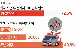 전기차 화재 후…75.6% "전기차 구매 망설여진다" [데이터클립]