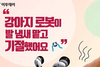 [카드뉴스 팡팡] “강아지 로봇이 발 냄새 맡고 기절했어요ㅠㅠ”