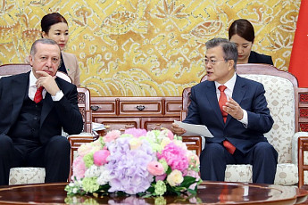 한ㆍ터키 정상회담, 서비스투자협정 조속 발효ㆍ호혜적 경제협력 공고히 하기로