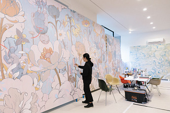 [주말에 어디갈래] '오방색'에 새겨진 욕망과 감정, 제임스 진 '끝없는 여정'展