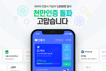 네이버 인증서 1000만 돌파…MZ세대 절반 넘어