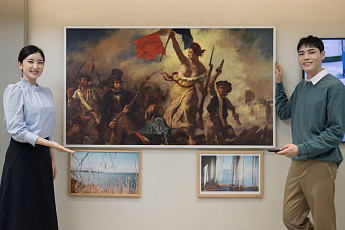 삼성 ‘더 프레임’으로 모나리자 감상...루브르 박물관과 파트너십