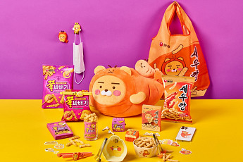 새우깡 먹는 라이언ㆍ꿀꽈배기에 빠진 춘식이