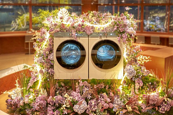 “세탁기와 꽃이 만났다”…삼성전자, ‘리프레시’ 캠페인 개최