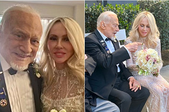 아폴로 11호 유일한 생존자, 93세에 네 번째 결혼식…“10대처럼 흥분”