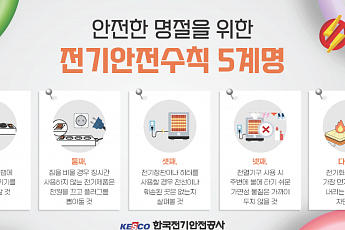 전기 사용량 많은 추석, 안전한 명절 위한 전기안전수칙은?